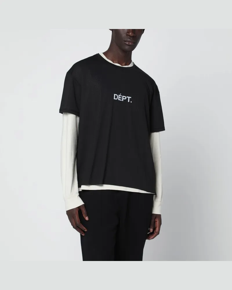 GALLERY DEPT. Schwarzes Active Fitness T-Shirt Schwarz