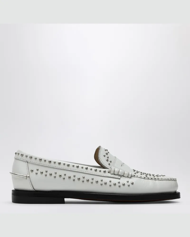Sebago Klassischer Dan-Loafer weiß mit Nieten White