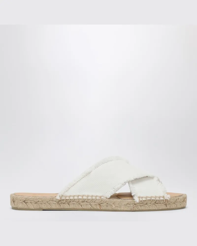 Castañer Slipper Palmera weiß Weiß