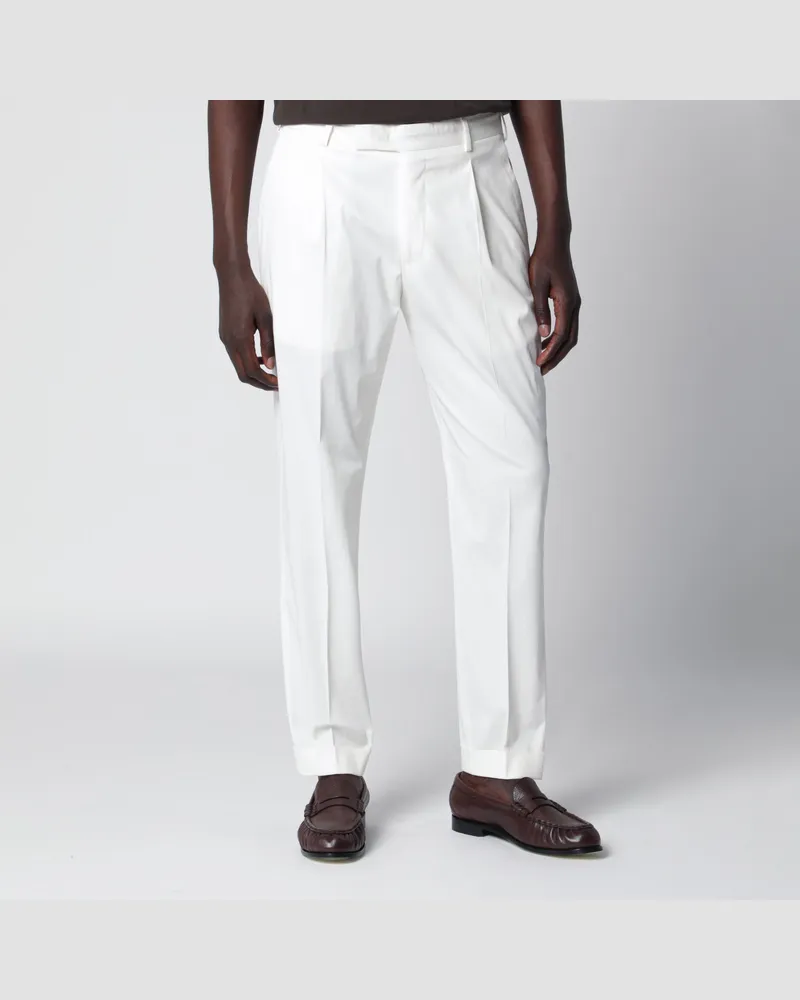 PT TORINO Weiße Baumwollhose White