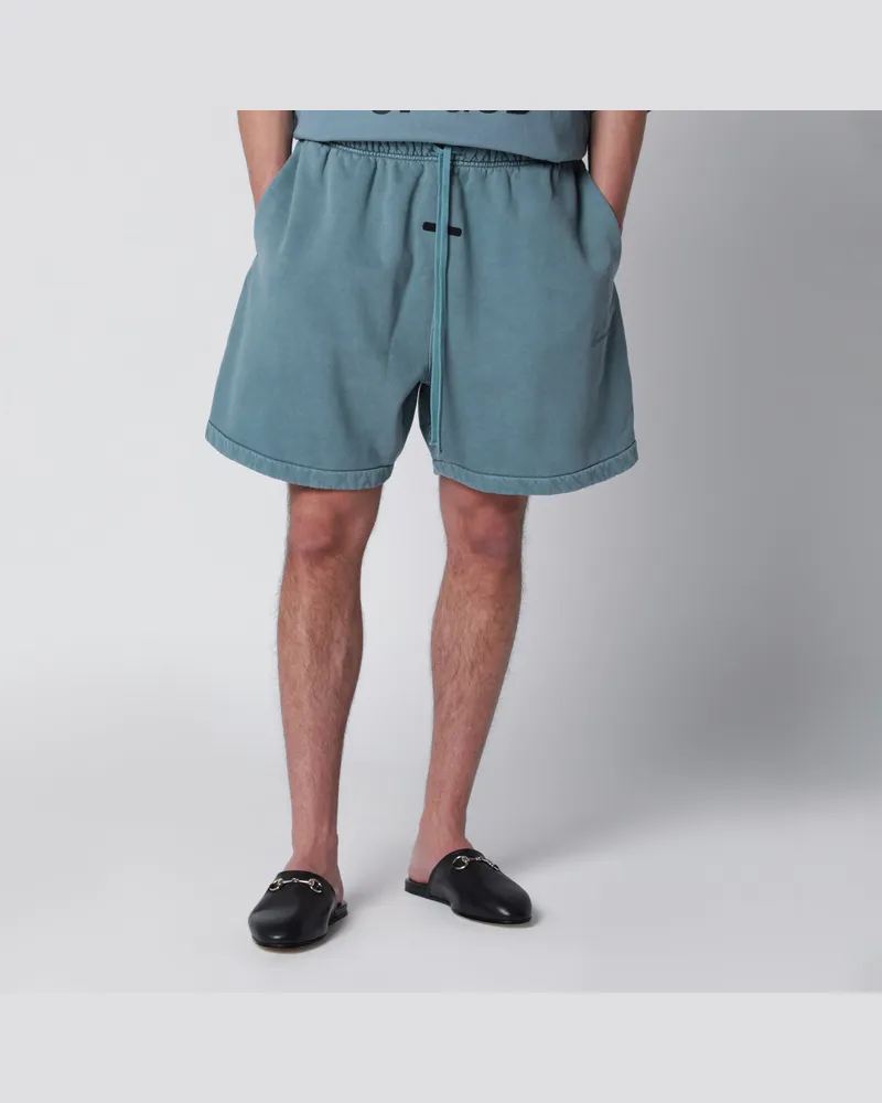 Fear of God Shorts mit Kordelzug aus Baumwolle in Hellblau Light