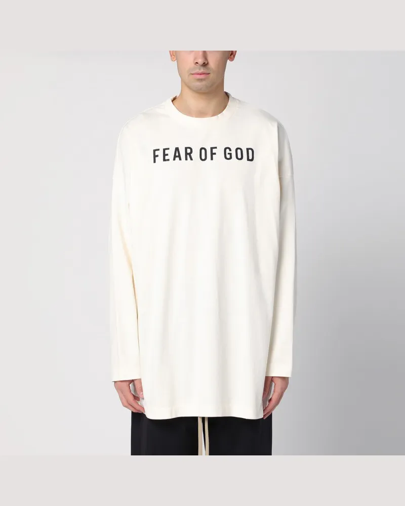 Fear of God T-Shirt Thunderbird mit langen Ärmeln Weiß