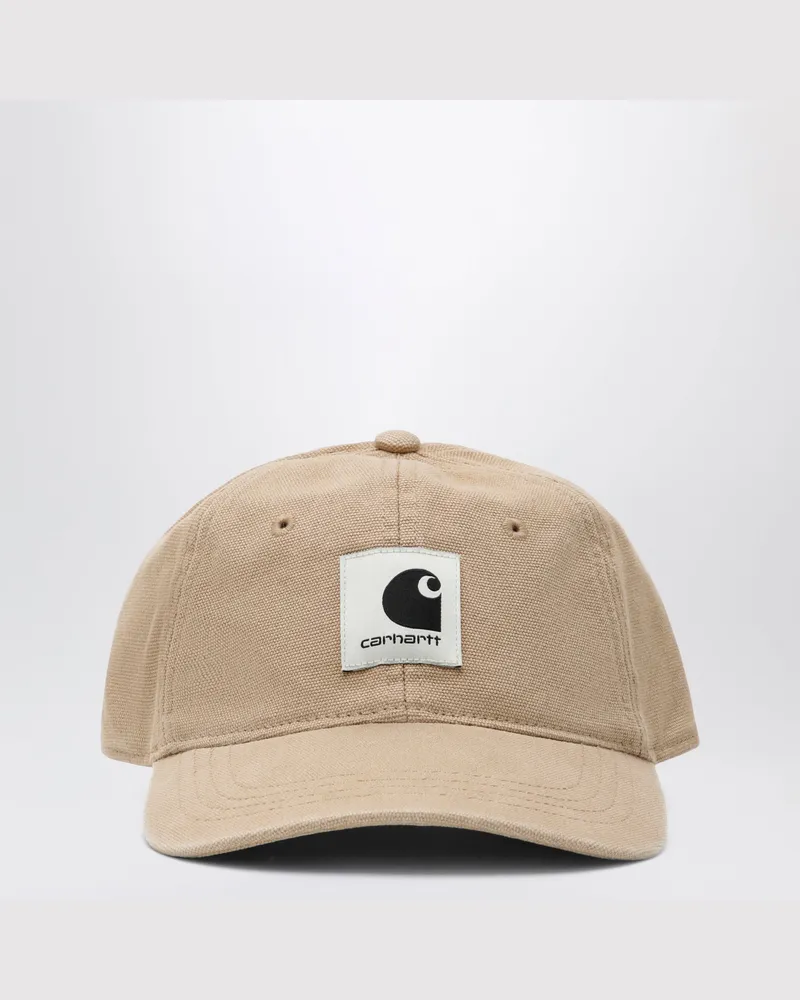 Carhartt WIP Canvas Cap aus Baumwoll-Canvas in Dusty Brown Stone Washed Brown