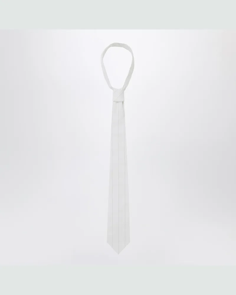 1989 STUDIO Weiß gestreifte Krawatte 