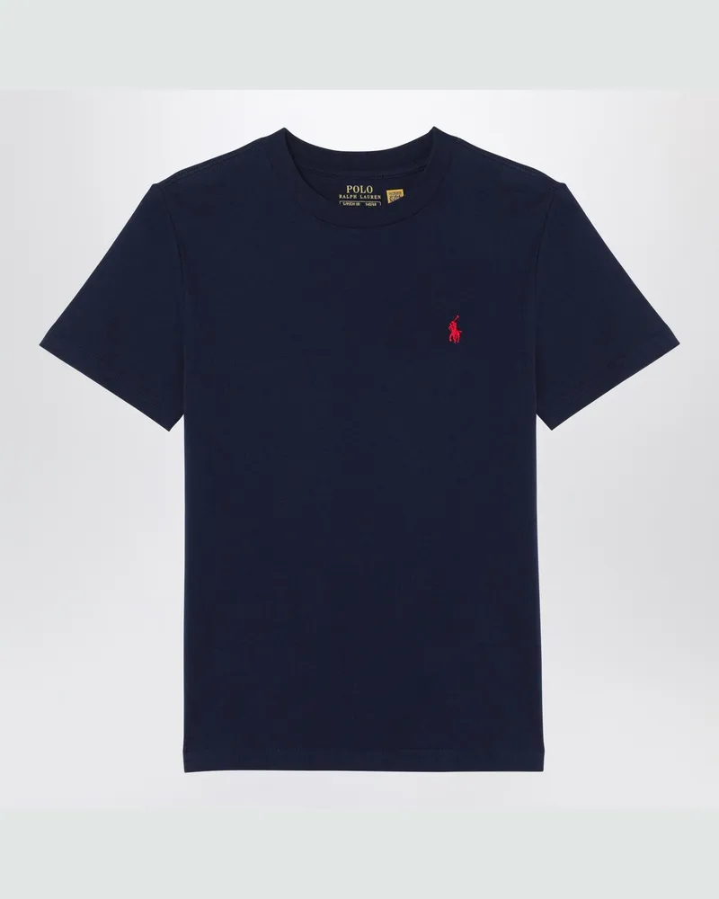 Ralph Lauren Marineblaues T-Shirt aus Baumwolle Blue