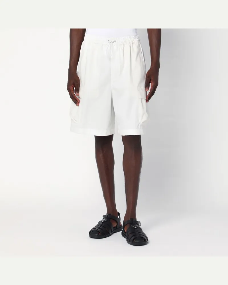 Gucci Weiße Shorts aus Baumwollpopeline Weiß