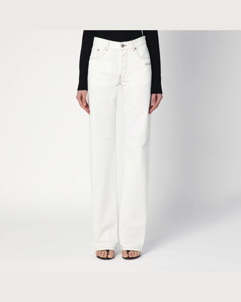 OFF-WHITE Weiße Jeans aus Denim Weiß