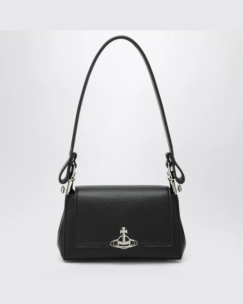 Vivienne Westwood Kleine schwarze Schultertasche Hazel Schwarz