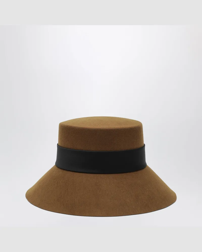 Loro Piana Viviana brauner Kaschmirhut Brown