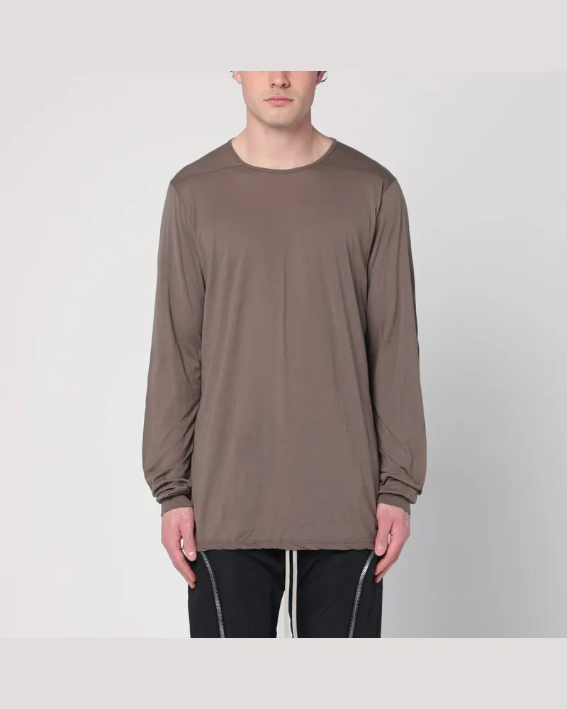 DRKSHDW by Rick Owens Weißes Oversize-T-Shirt aus Baumwolle Beige