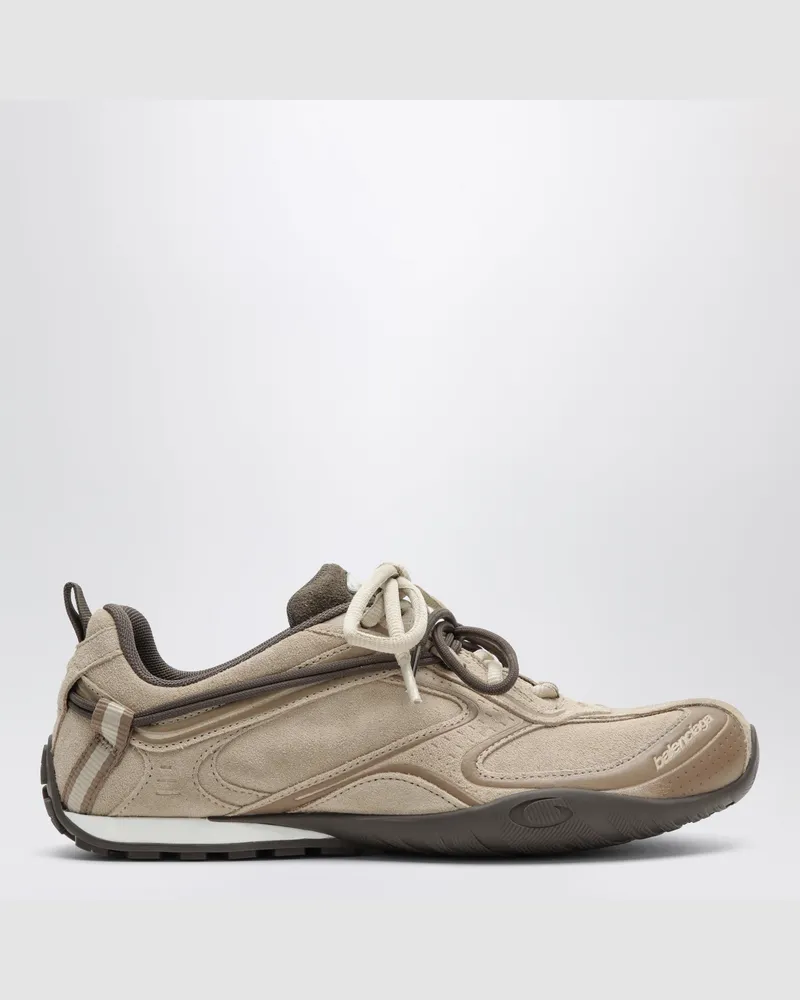 Balenciaga Radar Velvety beige und braune Ledersneaker Beige