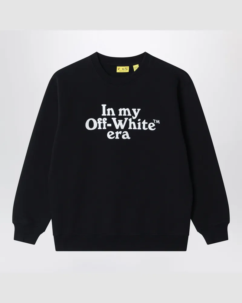 OFF-WHITE Schwarzes Sweatshirt mit Logo-Print Black