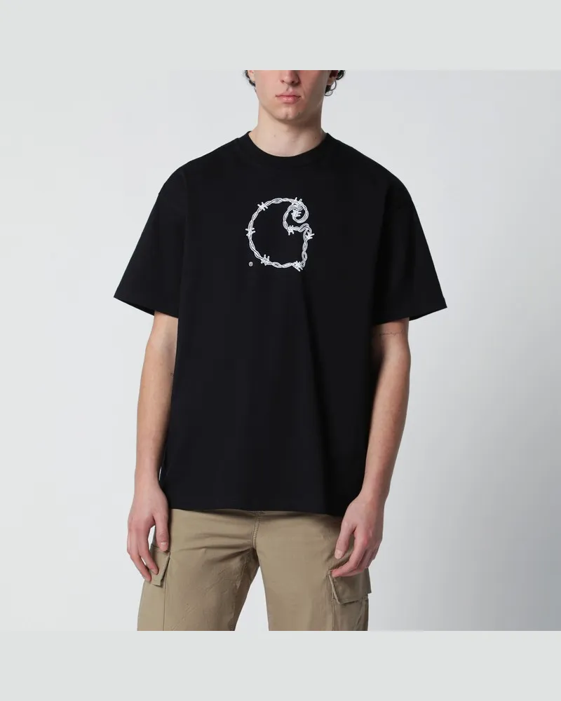 Carhartt WIP S/S Barbwire C T-Shirt Schwarz