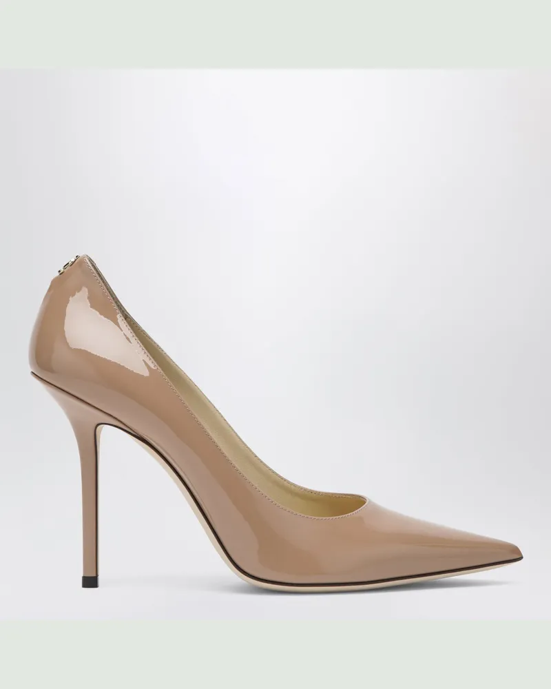Jimmy Choo Love 100 Pumps Aus Rosafarbenem Lackleder Pink