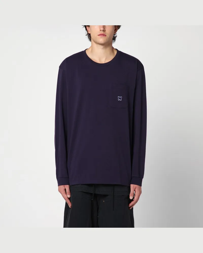 NEEDLES Lila langärmeliges T-Shirt Violett