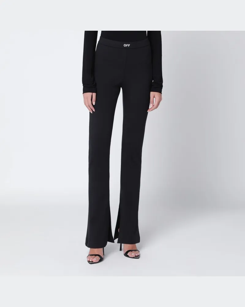 OFF-WHITE Schwarze Hose mit OFF-Logo Schwarz