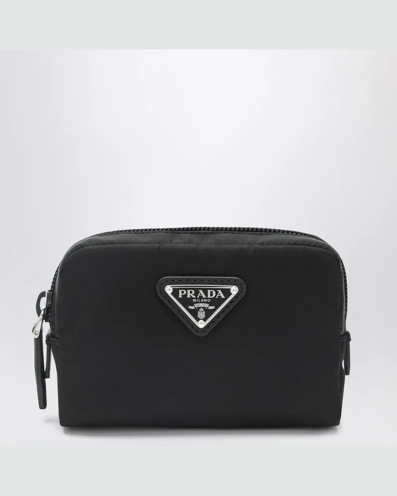 Prada Micro Necessaire aus schwarzem Re-Nylon Black