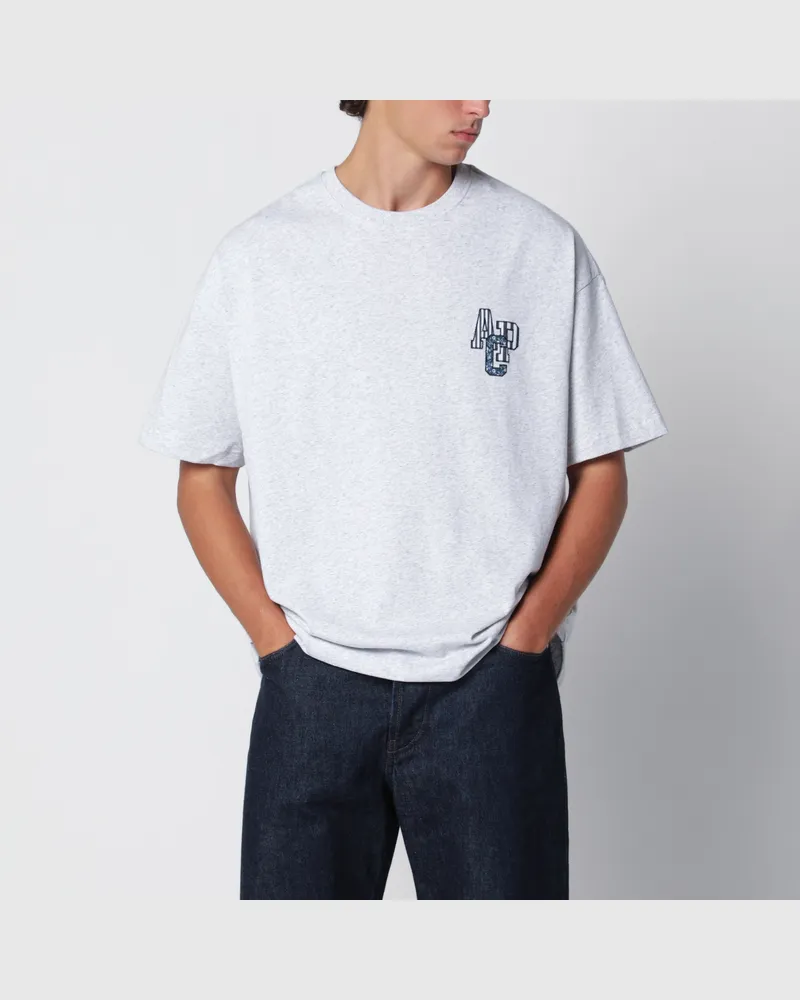 A.P.C. Graues Bruno-T-Shirt aus Chiné-Baumwolle Grey