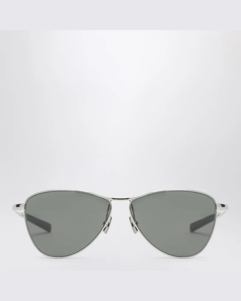 Saint Laurent SL 831 silber/schwarz Sonnenbrille Metallisch