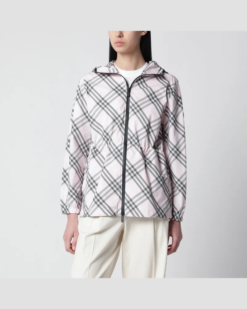 Burberry Whitstable Jacke in Hellrosa mit Check-Muster Pink