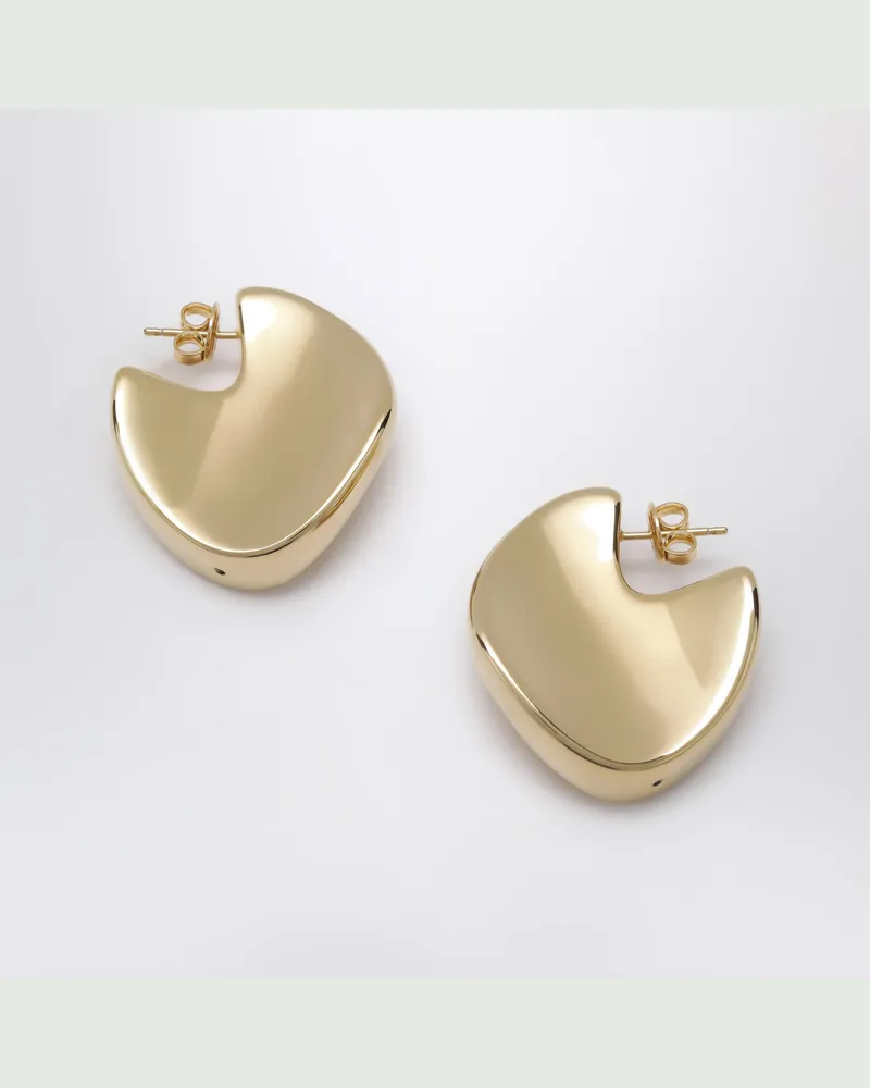 Bottega Veneta Geometrische Creolen aus Silber mit Goldfinish Metal