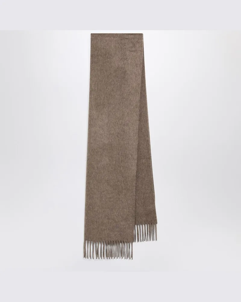 Loro Piana Kaschmirschal in Taupe Mehrfarbig