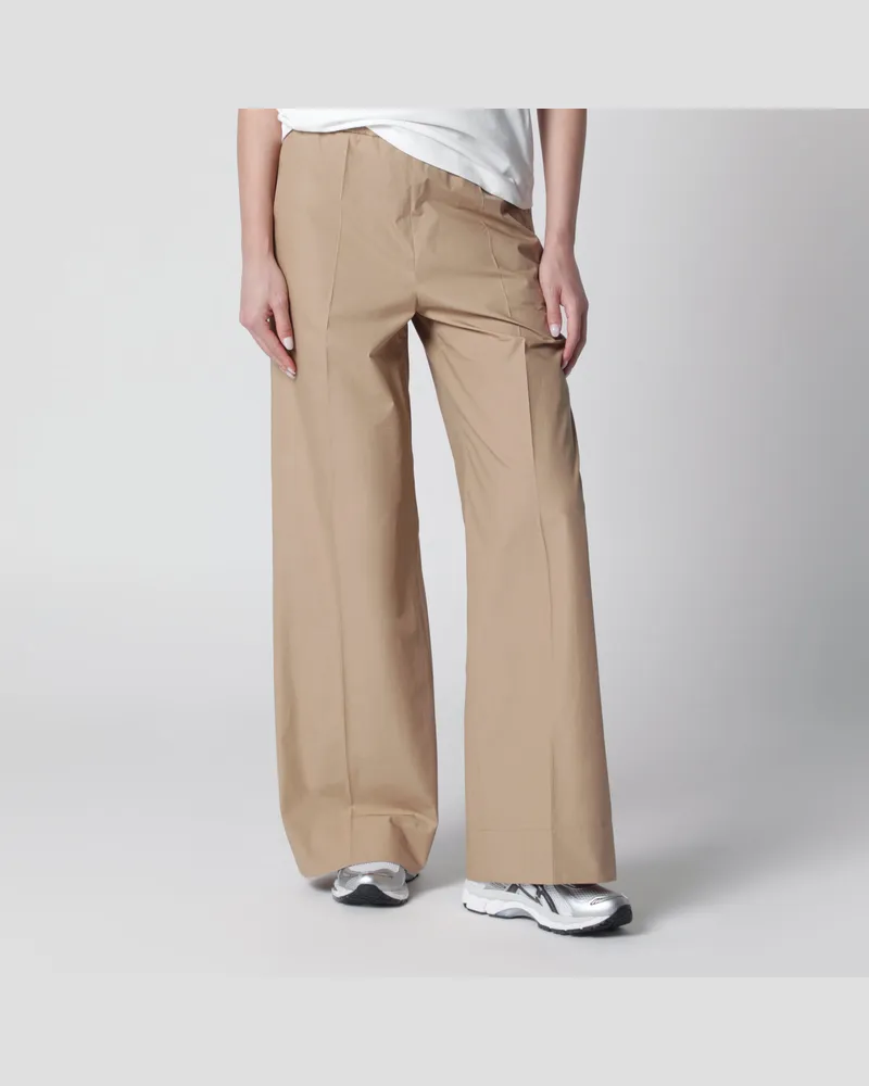Moncler Beige Hose aus Baumwolle Beige