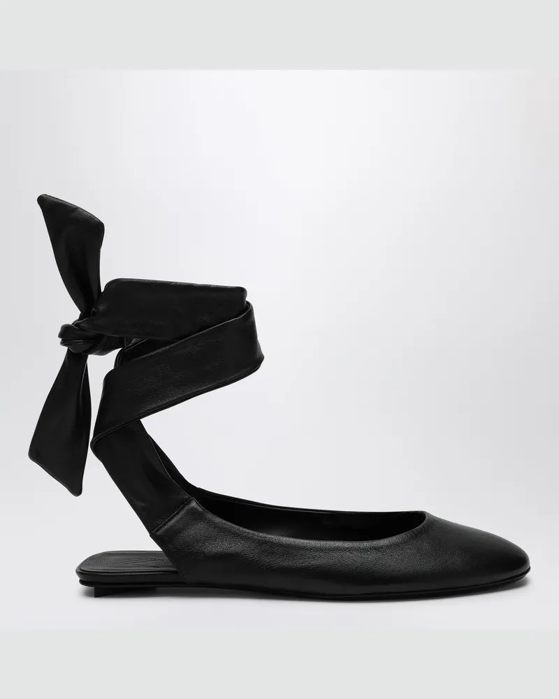 ATTICO Schwarze Ballerina Cloe Black