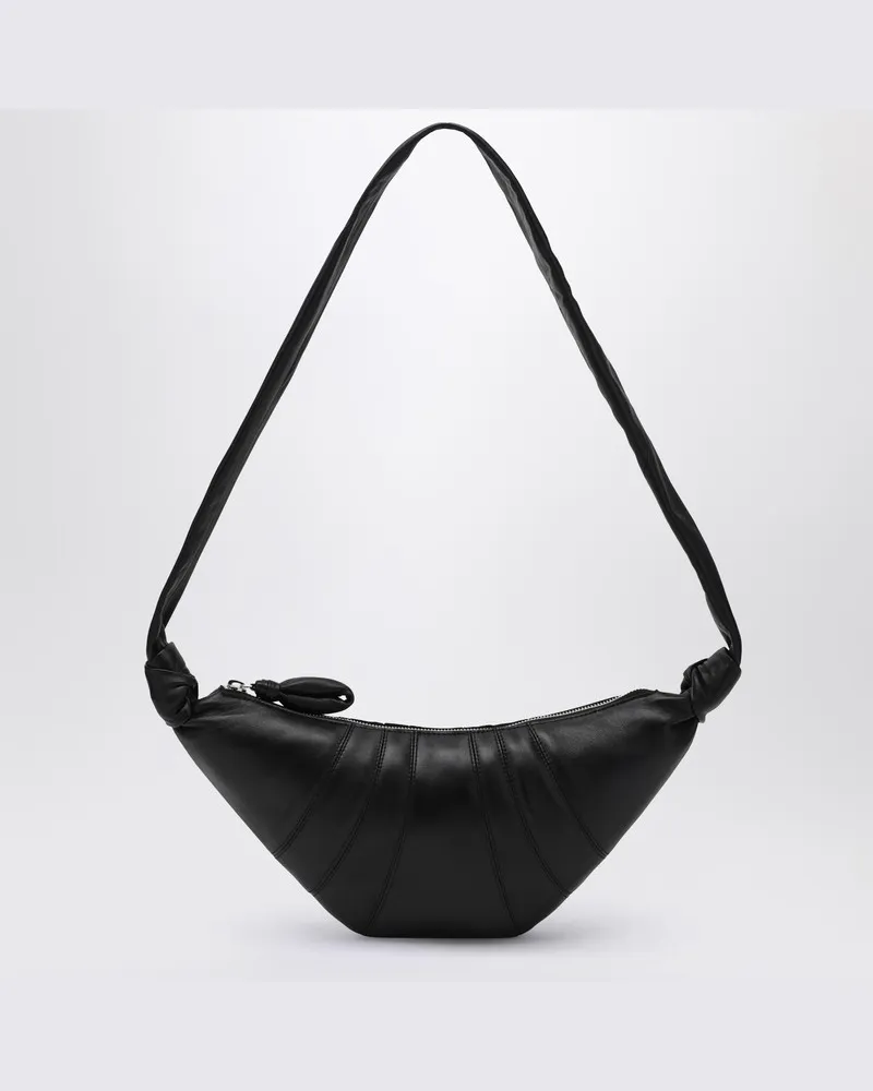 Christophe Lemaire Kleine schwarze Tasche Croissant Schwarz