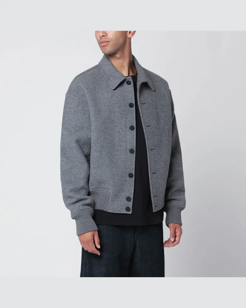 Jacquemus Graue Jacke aus Wolle Grau