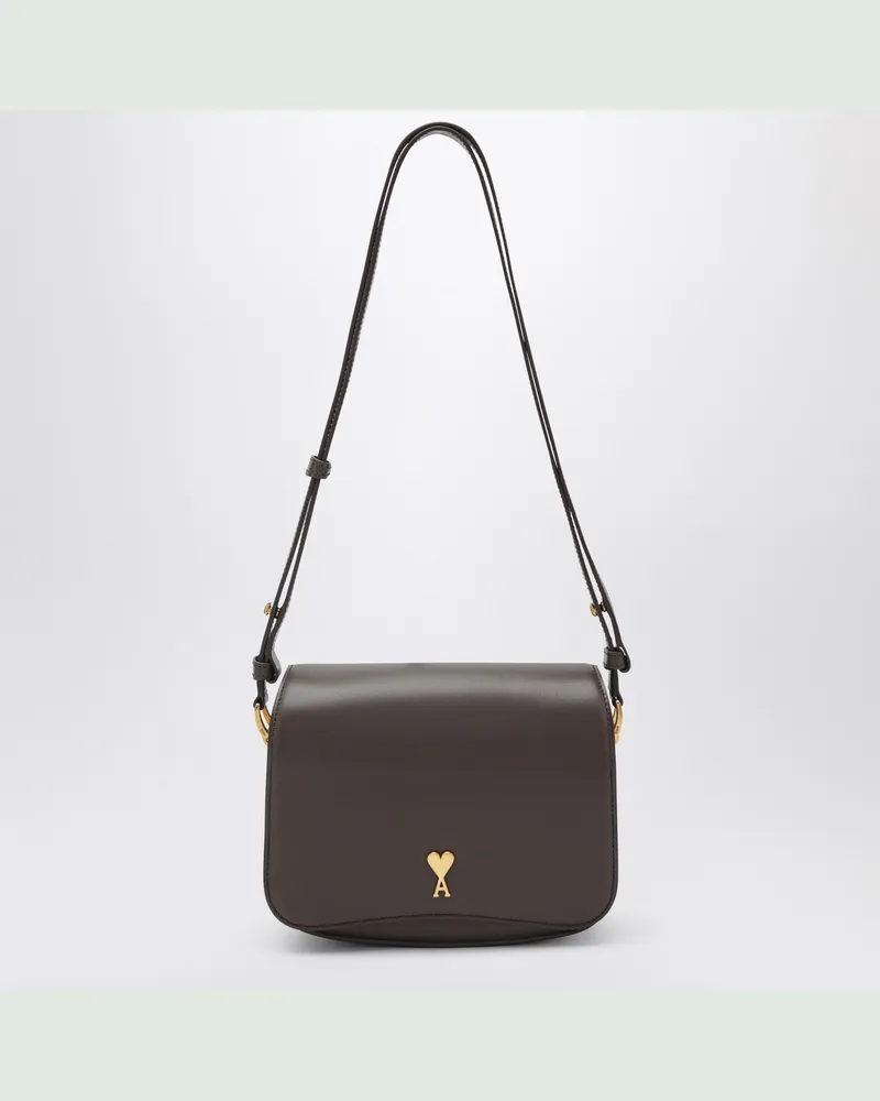 AMI Paris Paris Paris Trüffel-Kalbsledertasche Brown