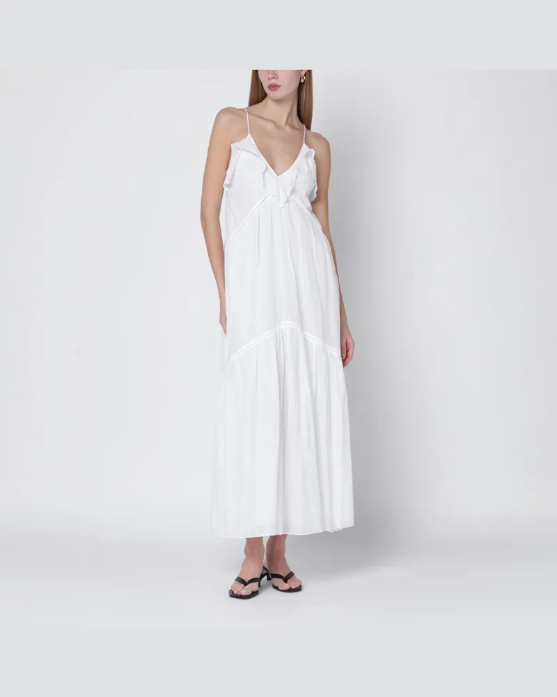 Isabel Marant Weißes Vasma-Kleid aus Baumwoll-Voile White