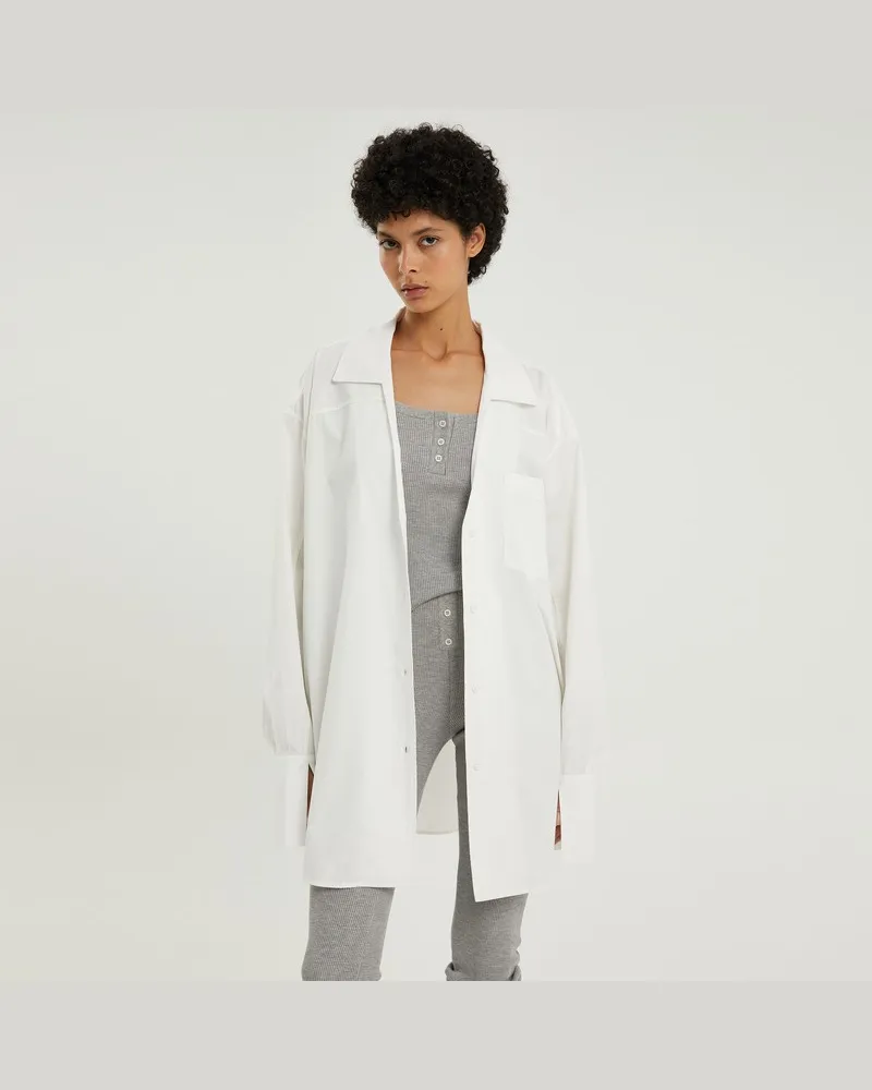 1989 STUDIO Hemd l/s Kleid weiß Weiß