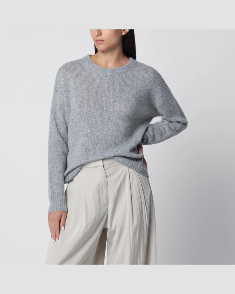 Lisa Yang Lova Pullover aus Kaschmir und Seide in Grau Grey