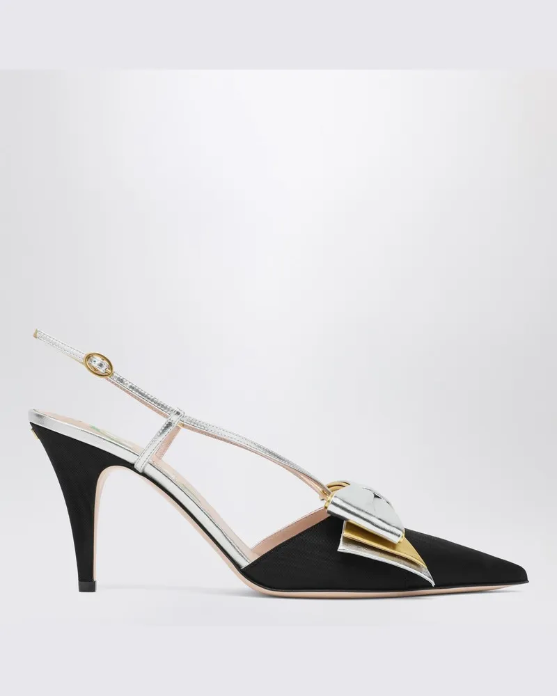 Valentino Garavani Slingback Bowow Pumps schwarz mit Schleife Schwarz