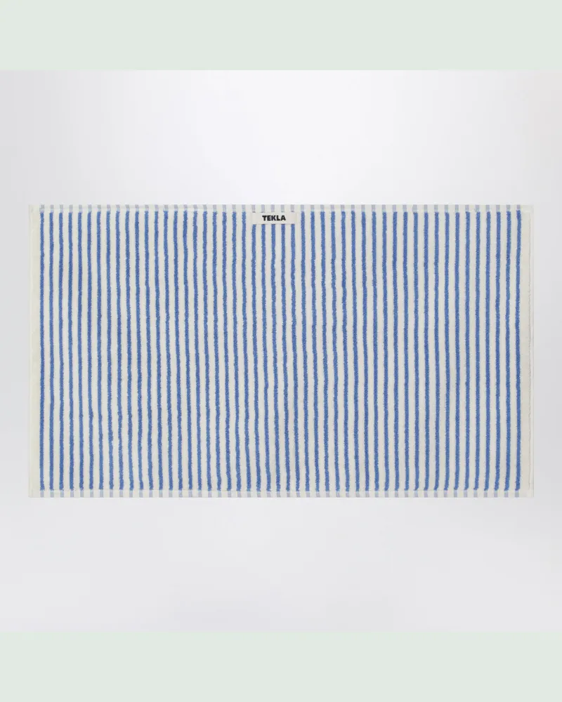 TEKLA Weißes gestreiftes Handtuch 50x90 Light