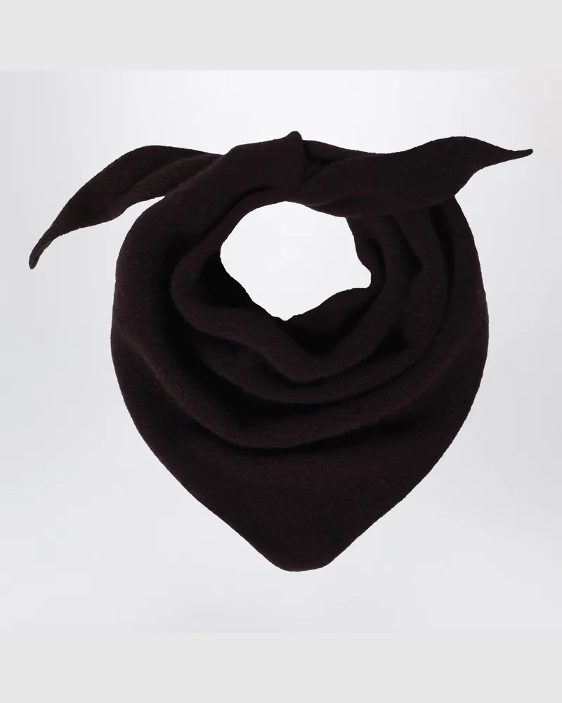 Le Bonnet Bandana aus Wolle und Caregora in Espresso Brown