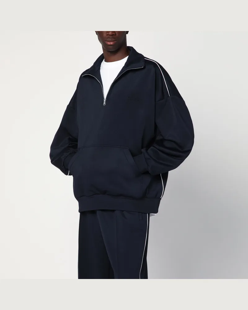 Gucci Navyblaues Sweatshirt aus technischem Jersey Blue