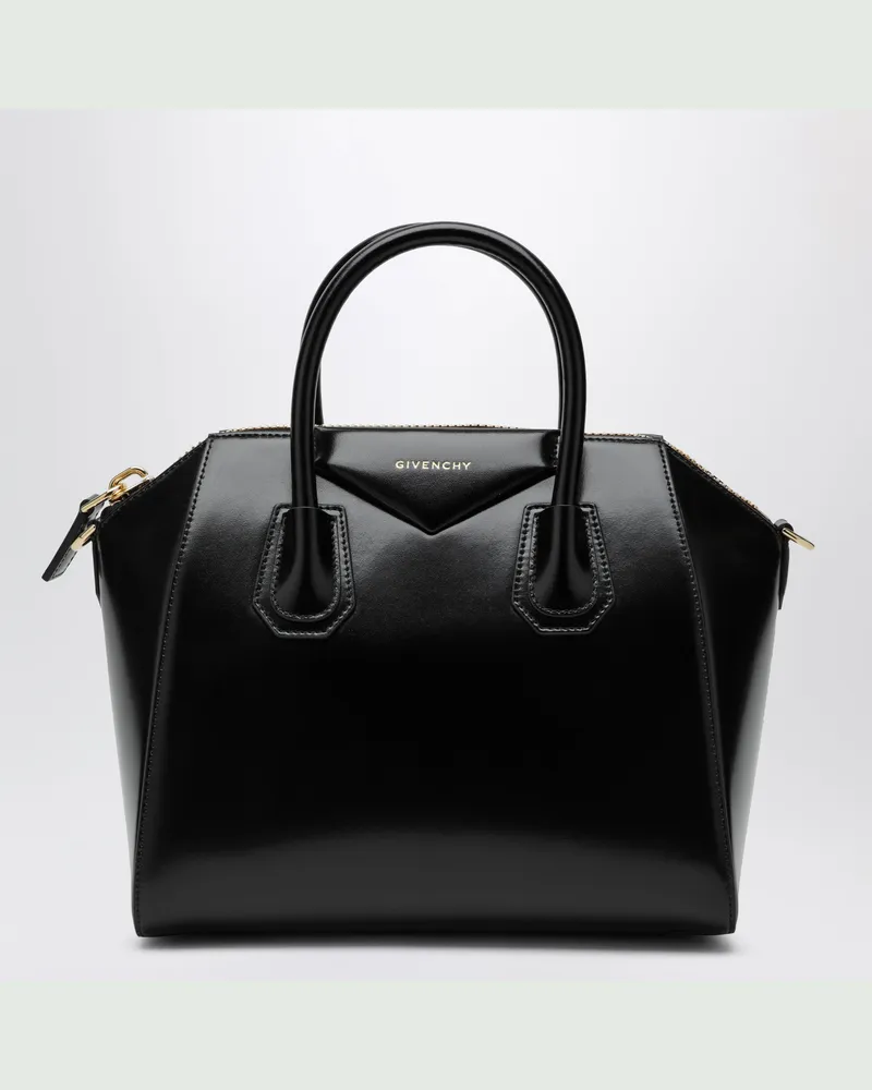Givenchy Kleine Schwarze Antigona Tasche Aus Leder Black