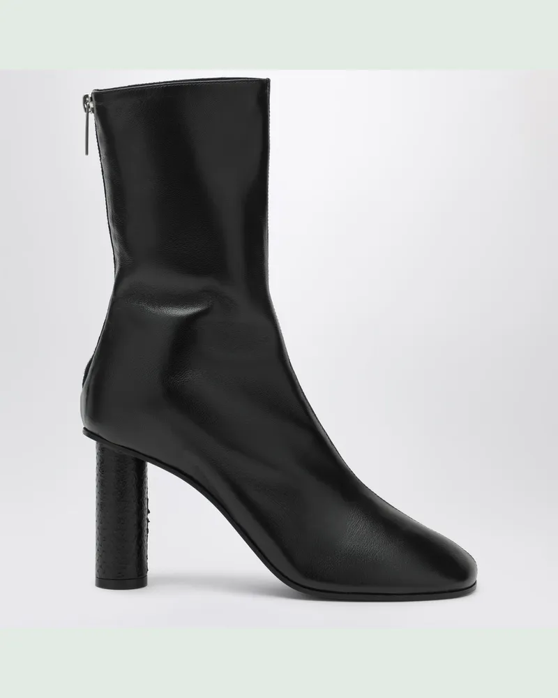 Paris Texas Alice Black Leather Ankle Boots Black