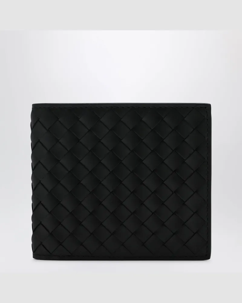 Bottega Veneta Schwarze Intrecciato Geldbörse Black