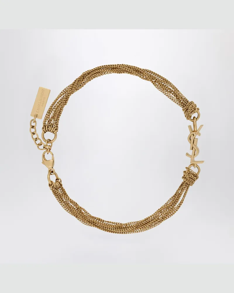 Saint Laurent Metallarmband mit Cassandre-Quaste Metal