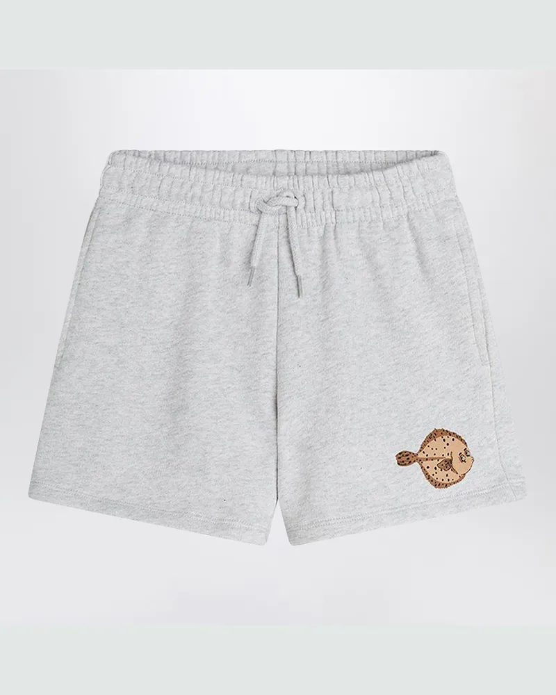 Mini Rodini Shorts grey with Flundra print Grey