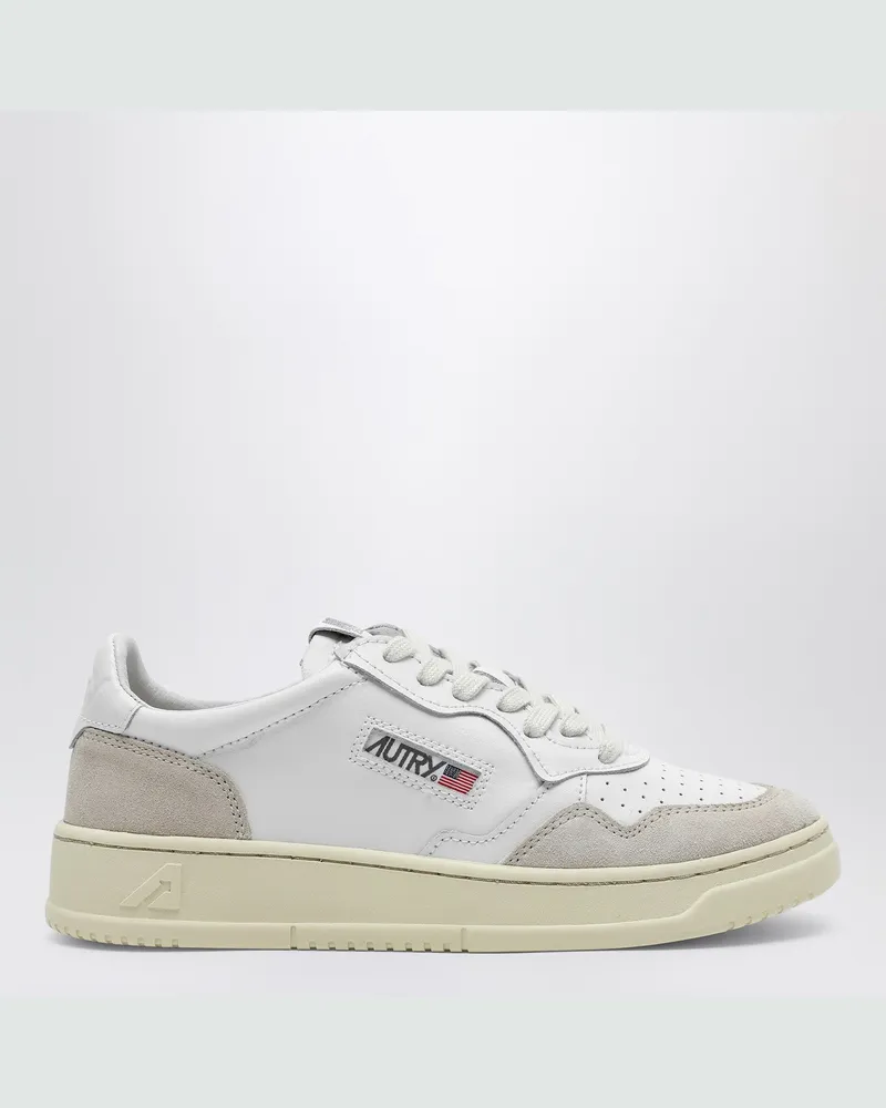 AUTRY Weißer Sneakers Medalist aus Leder White