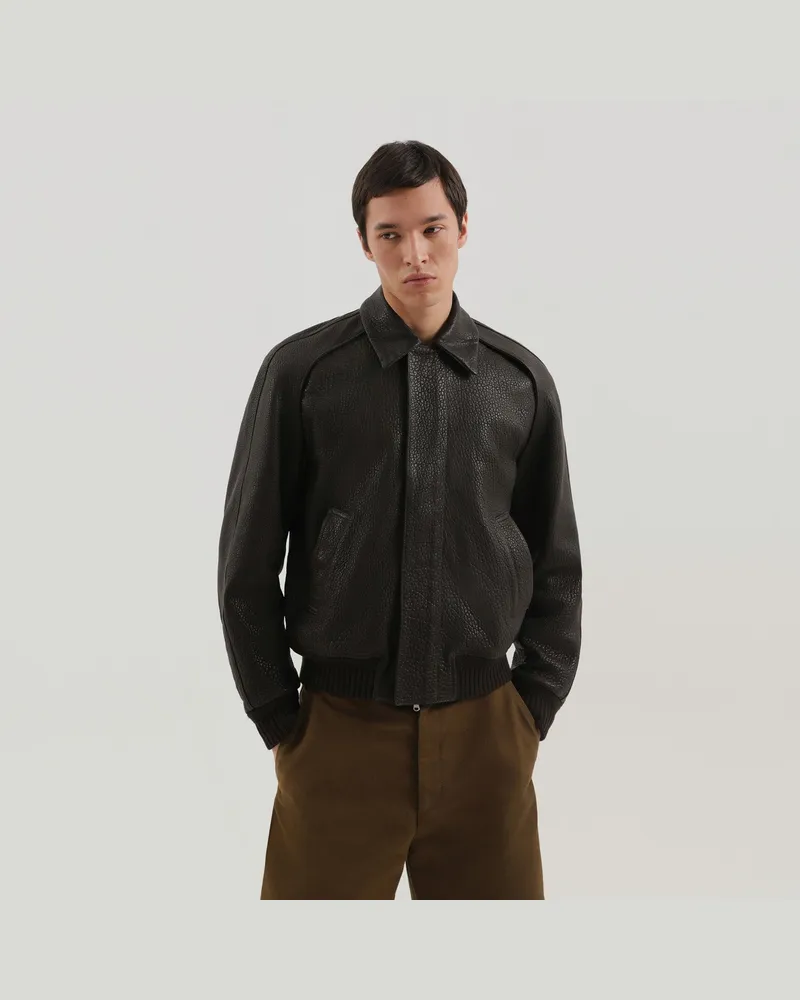 1989 STUDIO Braune Lederjacke Brown