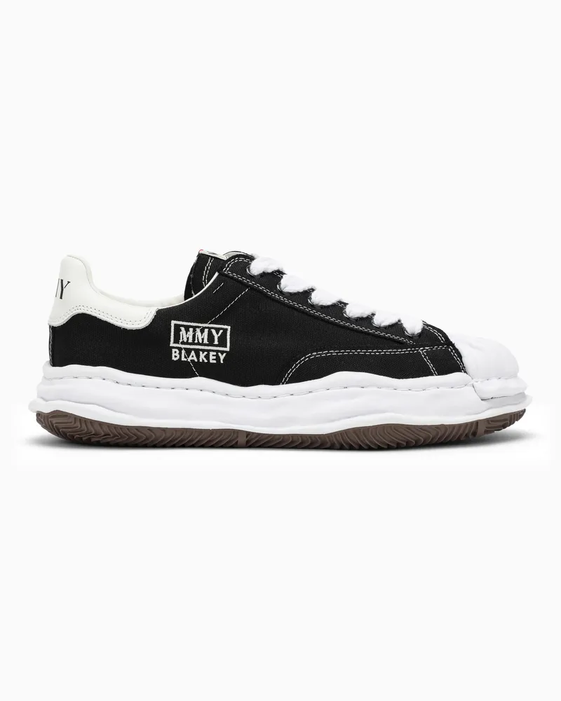 MIHARAYASUHIRO Schwarze Blakey Low Sneakers aus Canvas Black