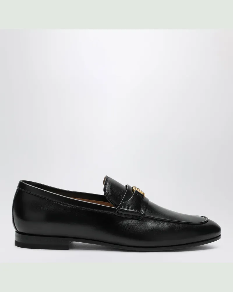 Valentino Garavani Schwarze VLogo Signature Loafer aus Nappaleder Black