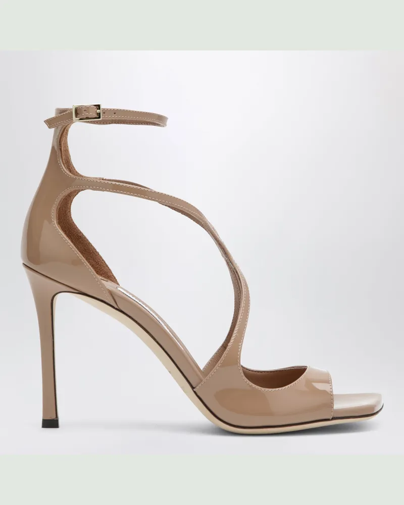 Jimmy Choo Sandalen Azia aus Lackleder in Pastellrosa Pink