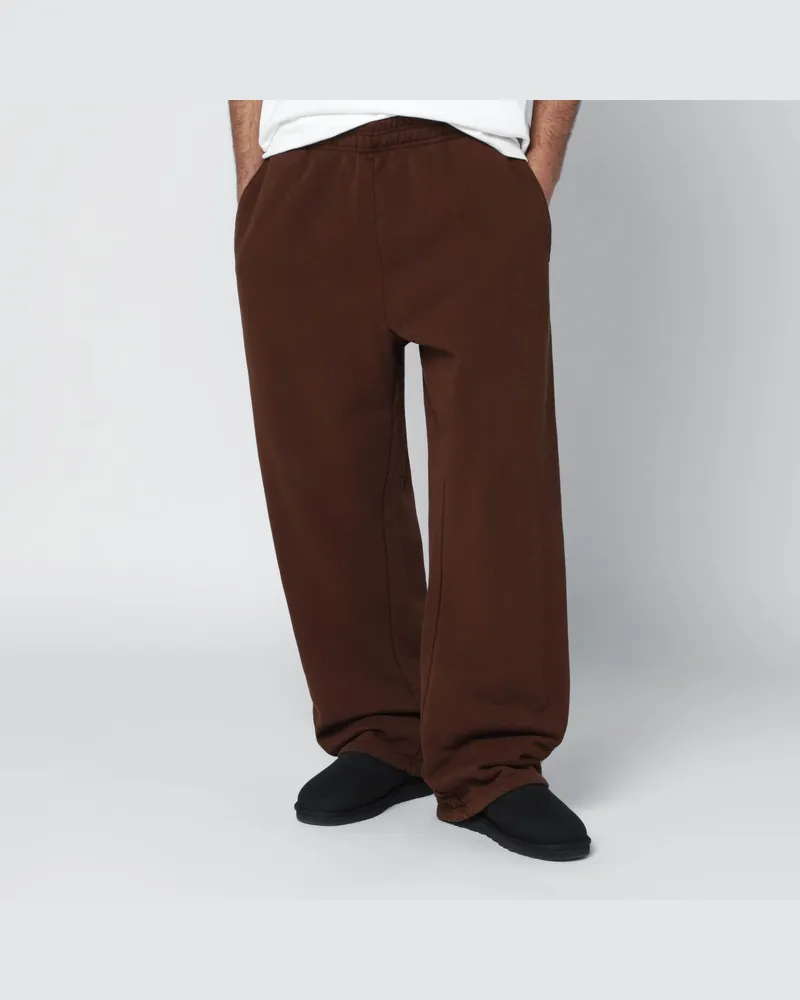 Entire Studios Dunkelbraune Jogginghose aus Baumwolle Brown