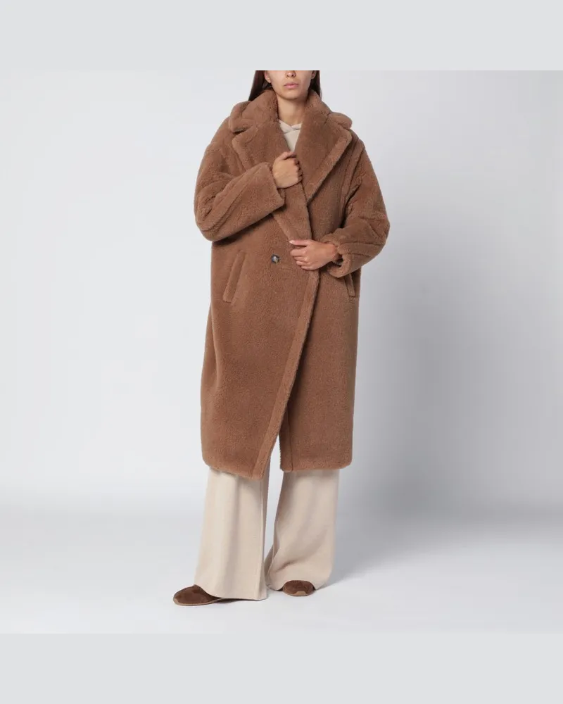 Max Mara Kamelfarbener Teddy Bear Icon Coat Beige